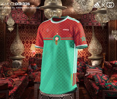 maillot maroc x gucci|Morocco 2022 Adidas x Gucci Special Edition .